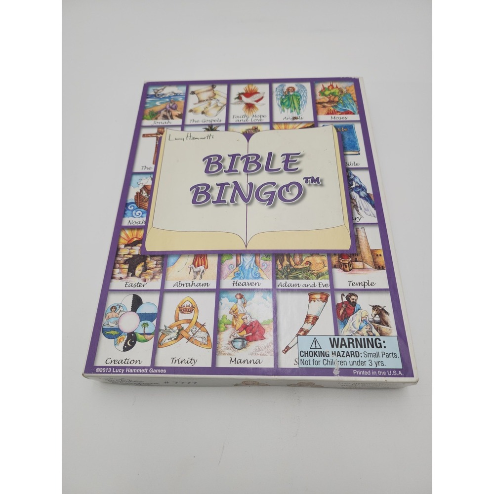 BIBLE BINGO Lucy Hammett Games Complete God Religion Prayer Game
